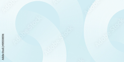 Modern abstract background. Glossy white gradient circle lines. Minimal geometric pattern. Simple graphic elements. Futuristic concept