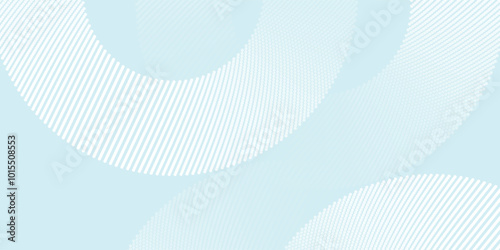 Modern abstract background. Glossy white gradient circle lines. Minimal geometric pattern. Simple graphic elements. Futuristic concept