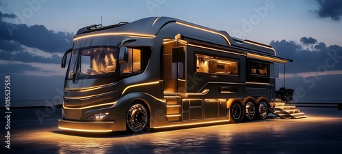 Luxurious Motor Home and luxurious lighting