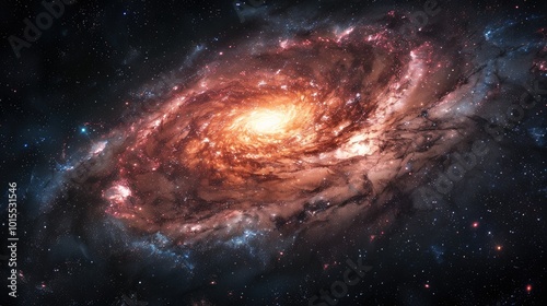 Universal expanse - cosmos filled with galaxies  illustrating the boundless beauty and intricacies of the universe  inviting a deeper understanding of the celestial realms