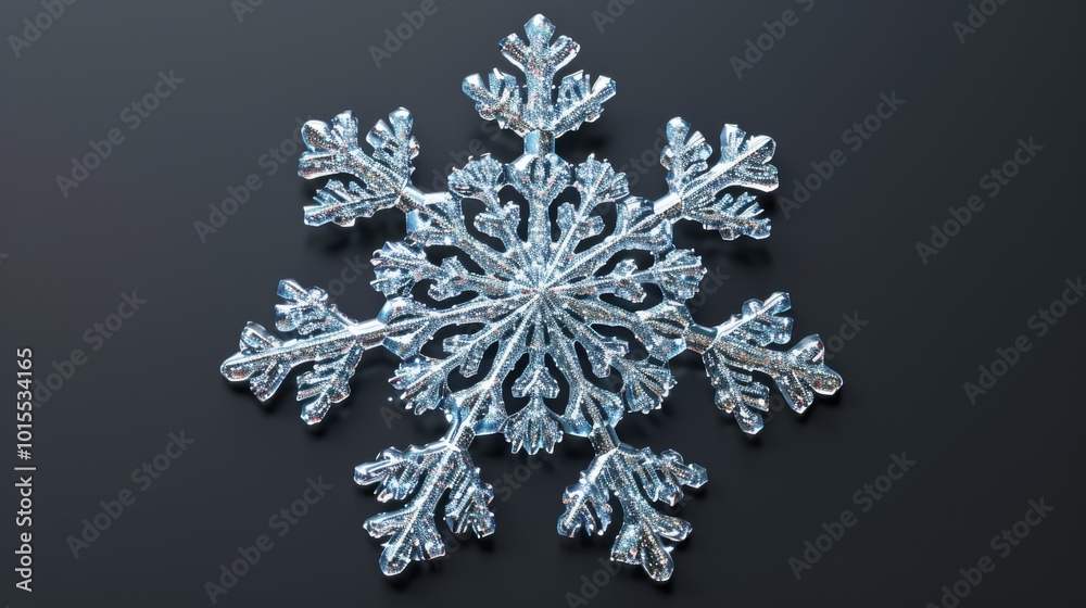 A high-resolution macro shot of a detailed snowflake resting on a dark surface. The intricate ice crystal structure is beautifully highlighted, emphasizing its sharp symmetry and icy texture. A high-resolution macro shot of a detailed snowflake resting on a dark surface. The intricate ice crystal structure is beautifully highlighted, emphasizing its sharp symmetry and icy texture.