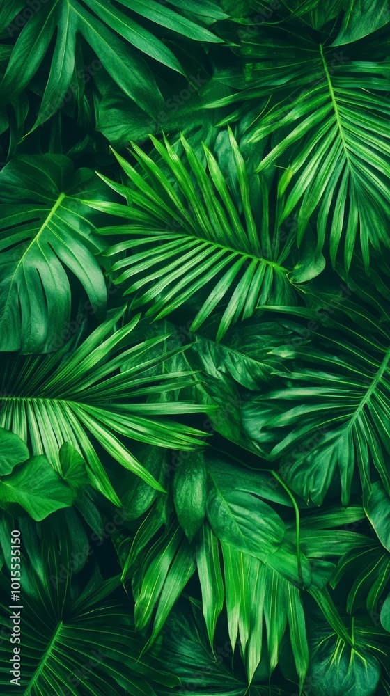 Lush green leaves pattern for nature backgrounds, wallpaper, and designs. Lush green leaves pattern for nature backgrounds, wallpaper, and designs.