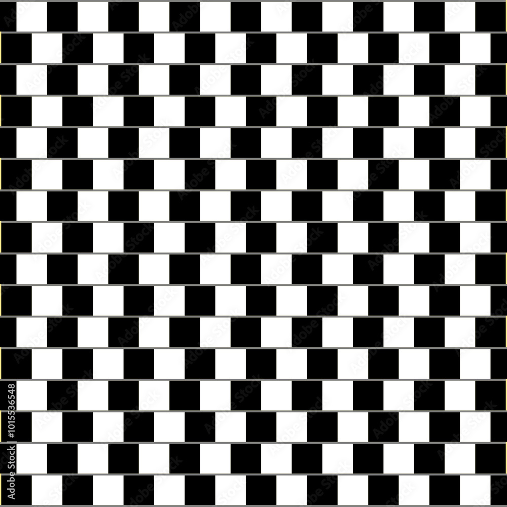 Fototapeta premium Cafe Wall Illusion