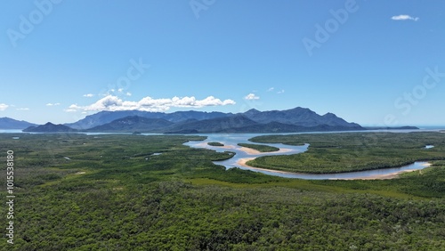 Aerial photo of Hinchinbrook Island Queensland Australia photo