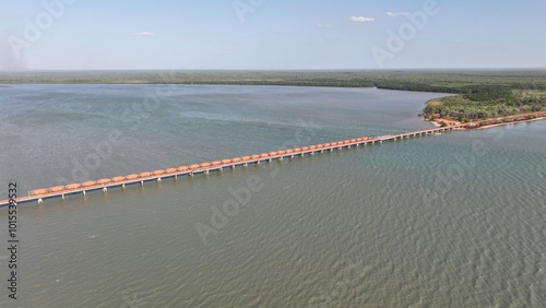 Aerial photo of Weipa Queensland Australia photo