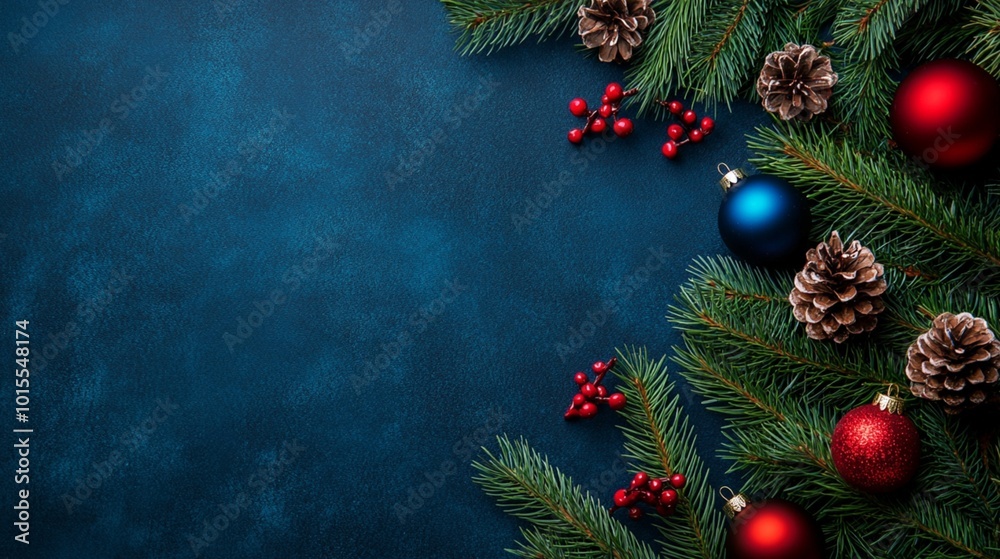 christmas background with fir branches and decorations christmas background with fir branches and decorations