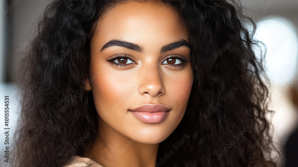 a close up head shot portrait of a mixed race black and white business woman on plain white background a close up head shot portrait of a mixed race black and white business woman on plain white background