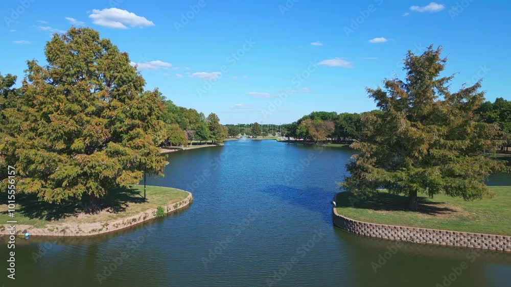 Sunny Day at Town Lake in McKinney Texas Sunny Day at Town Lake in McKinney Texas