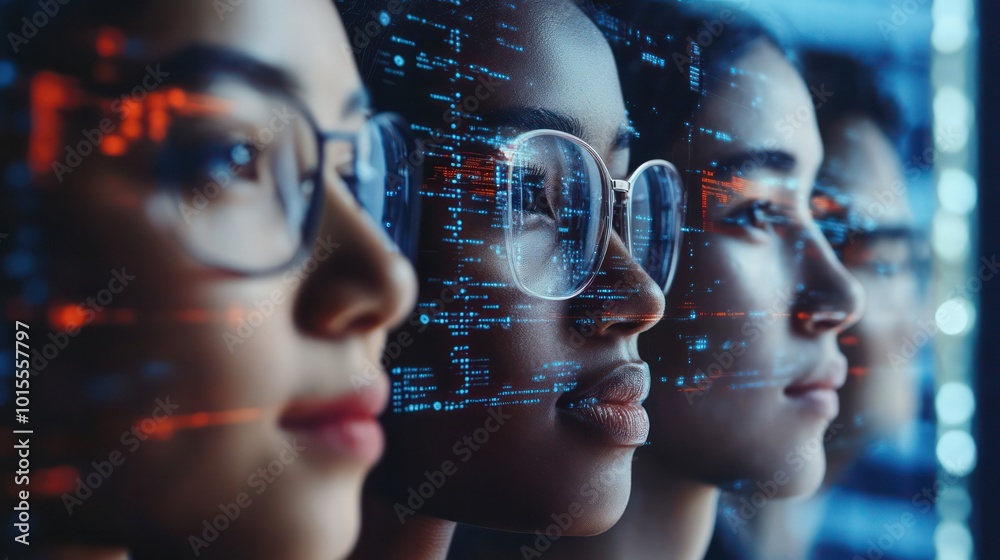 African American and Asian researchers addressing ethical concerns of AI in deepfakes, focusing on misinformation and identity protection