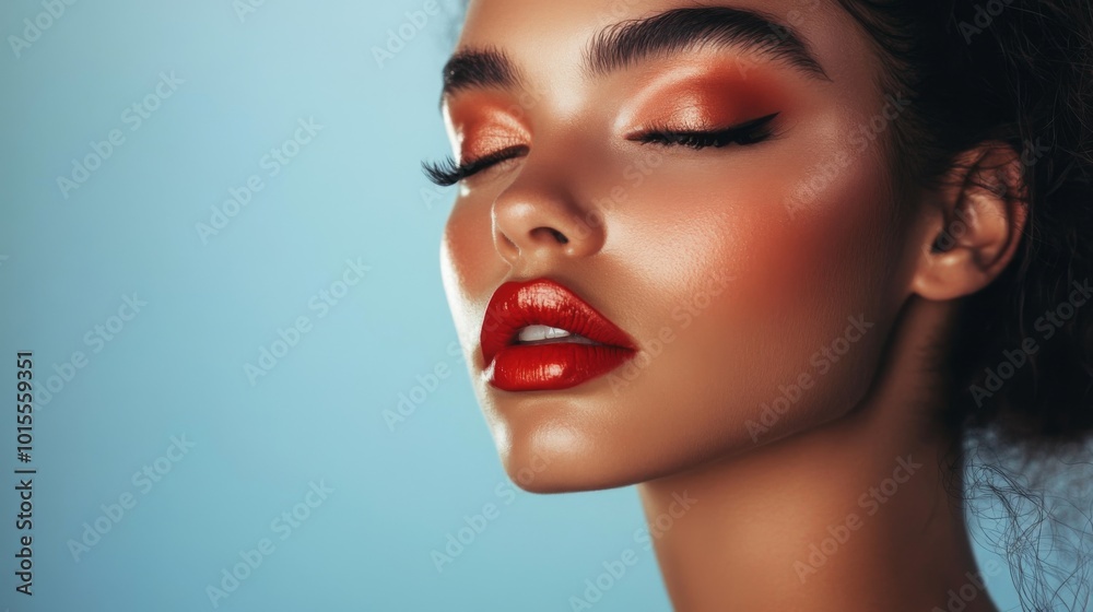 Elegant Makeup Look with Glossy Lips and Bold Eyes Elegant Makeup Look with Glossy Lips and Bold Eyes
