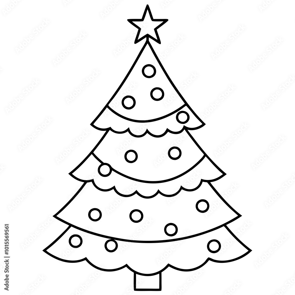 christmas tree illustration christmas tree illustration