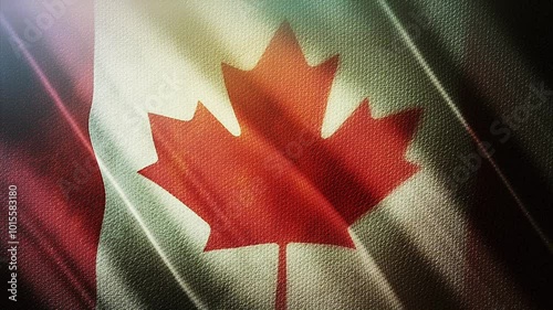Captivating Footage of the Canadian Flag in Motion