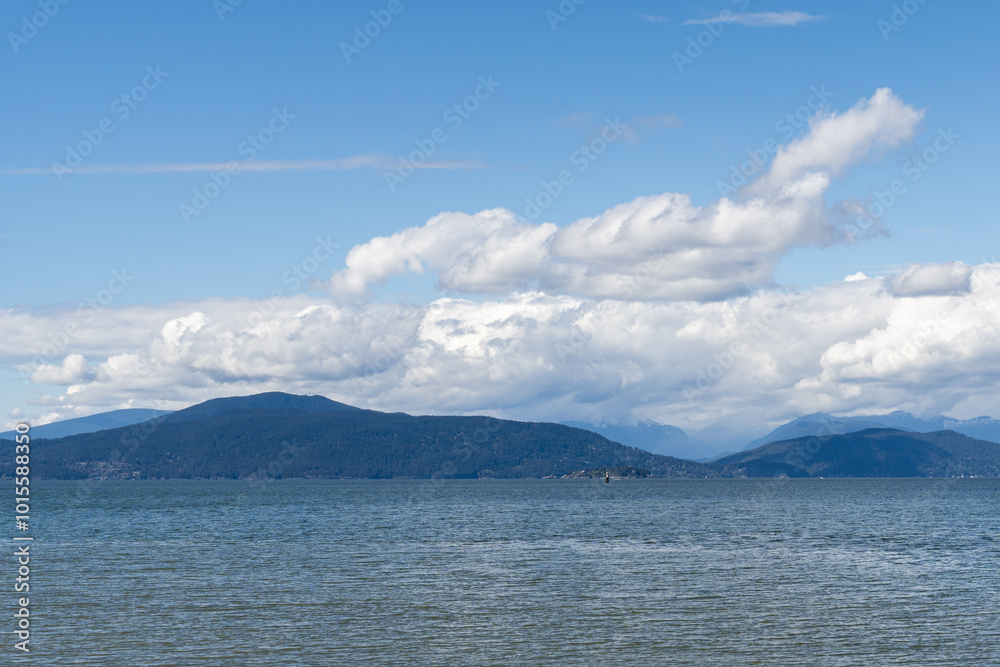Spanish Banks Beach Park overview on spring day Spanish Banks Beach Park overview on spring day