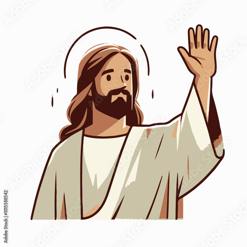 Jesus greeting