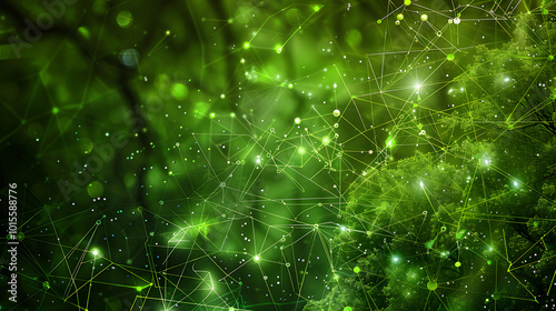 green trees digital background green technology green light