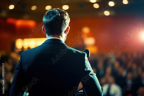Business Leadership Conference Speaker on Stage