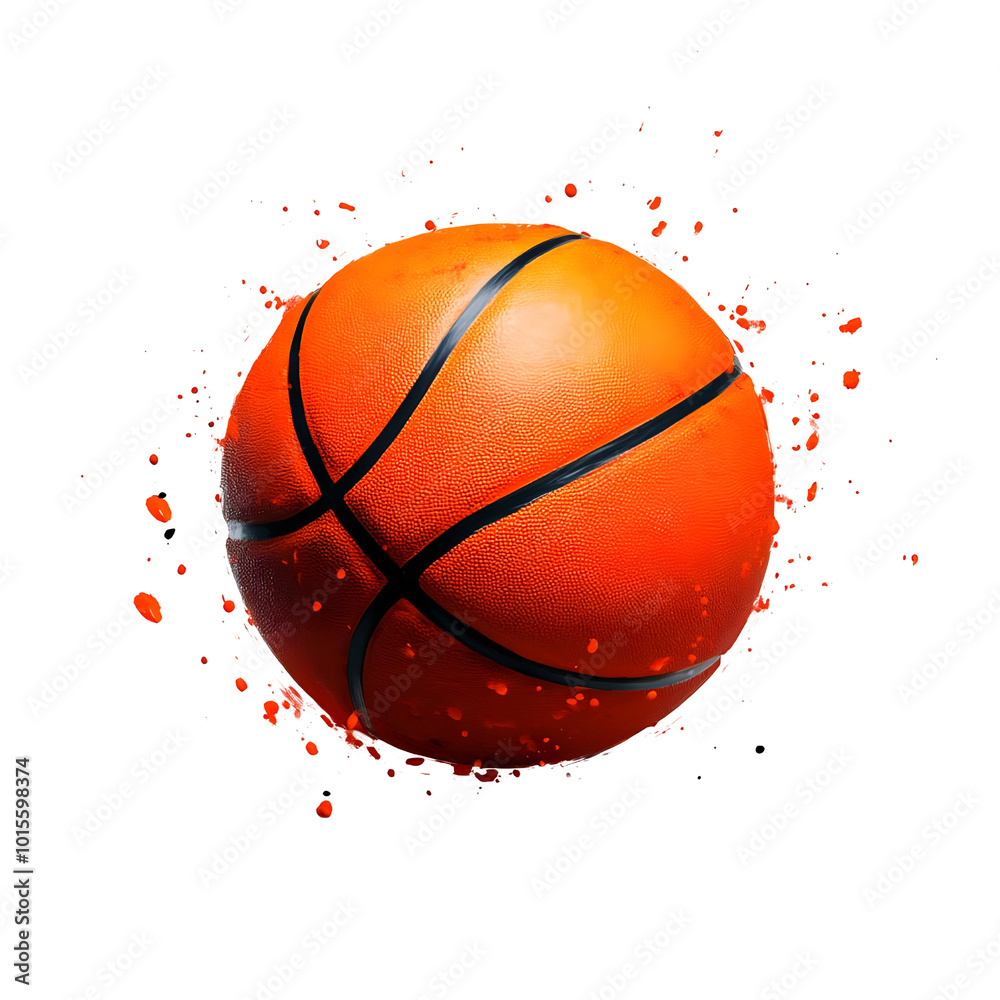 An orange basketball with black lines, isolated on a white background, perfect for sports-themed designs. An orange basketball with black lines, isolated on a white background, perfect for sports-themed designs.