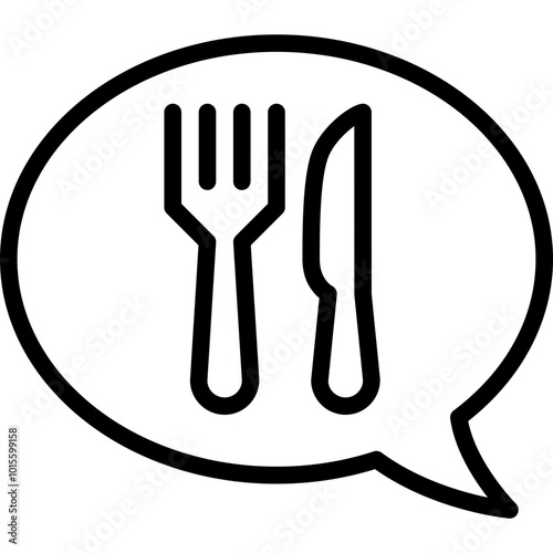 ordering food for takeout or delivery line or outline icon