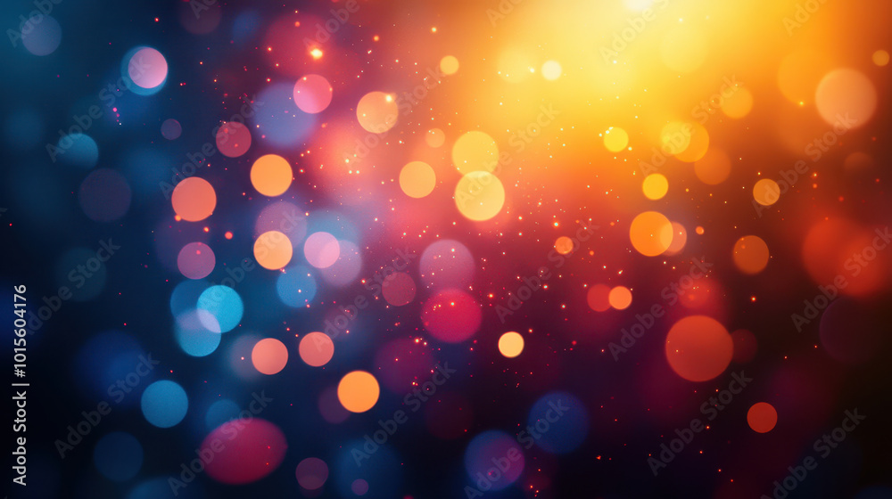 Vibrant abstract background featuring blurred circles of light in vivid colors, creating dreamy and festive atmosphere. Perfect for design projects or as backdrop Vibrant abstract background featuring blurred circles of light in vivid colors, creating dreamy and festive atmosphere. Perfect for design projects or as backdrop