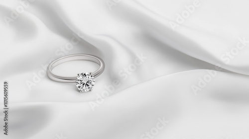 Silver Ring on Silk: Elegan...