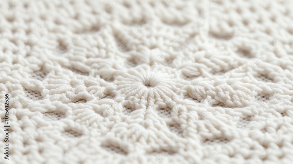 Crochet lace forming an intricate snowflake pattern, delicate and detailed craftsmanship, soft and artistic textile art Crochet lace forming an intricate snowflake pattern, delicate and detailed craftsmanship, soft and artistic textile art