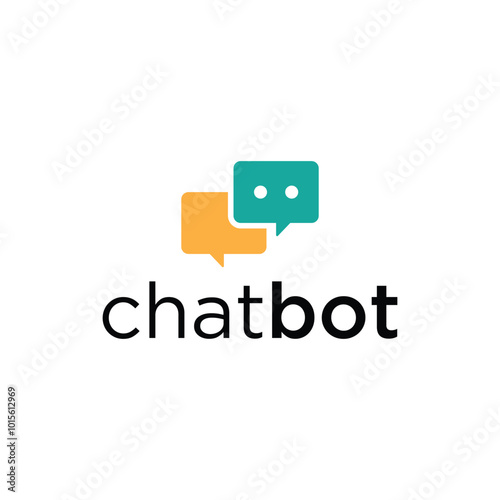 Free Download Simple chat bot logo icon vector - GFXLoad