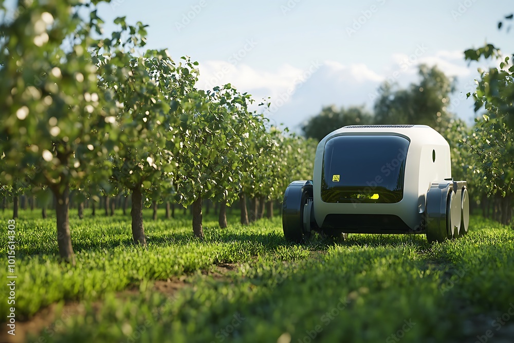 Autonomous Farming Vehicle in an Orchard Autonomous Farming Vehicle in an Orchard