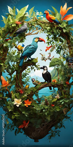 Celebrating Biological Diversity: Illustration for International Day