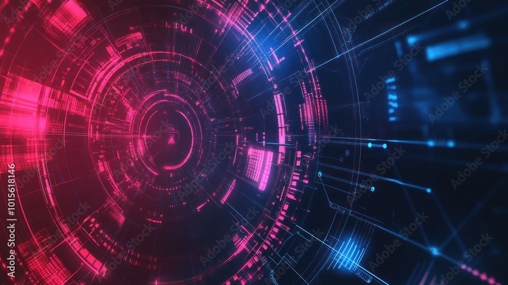 Abstract Digital Technology Background