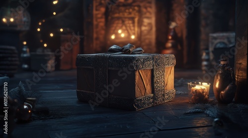 Mysterious Gift Box with a Rustic Ambiance