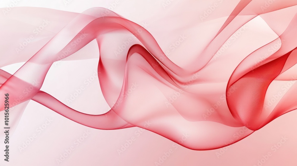A flowing abstract design featuring soft red waves, evoking elegance and movement. A flowing abstract design featuring soft red waves, evoking elegance and movement.