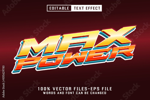 Max Power 3d Text - editable text effect