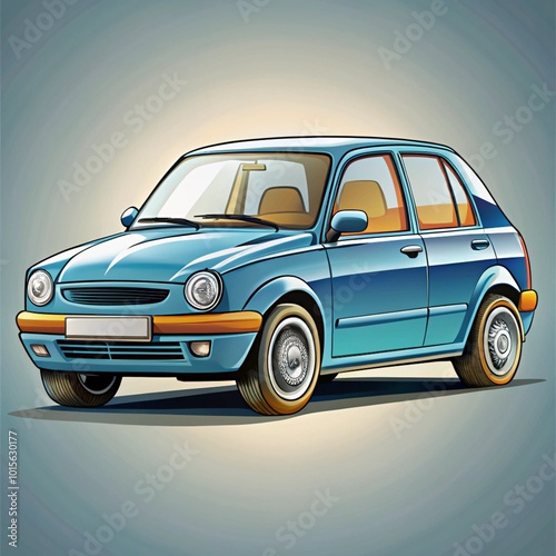 car isolated on white