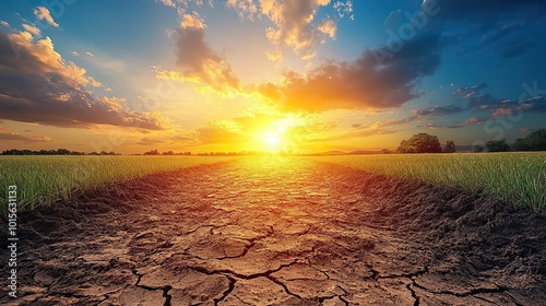 Climate change accelerates environmental degradation, causing irreversible damage to land and water systems across the globe. photo