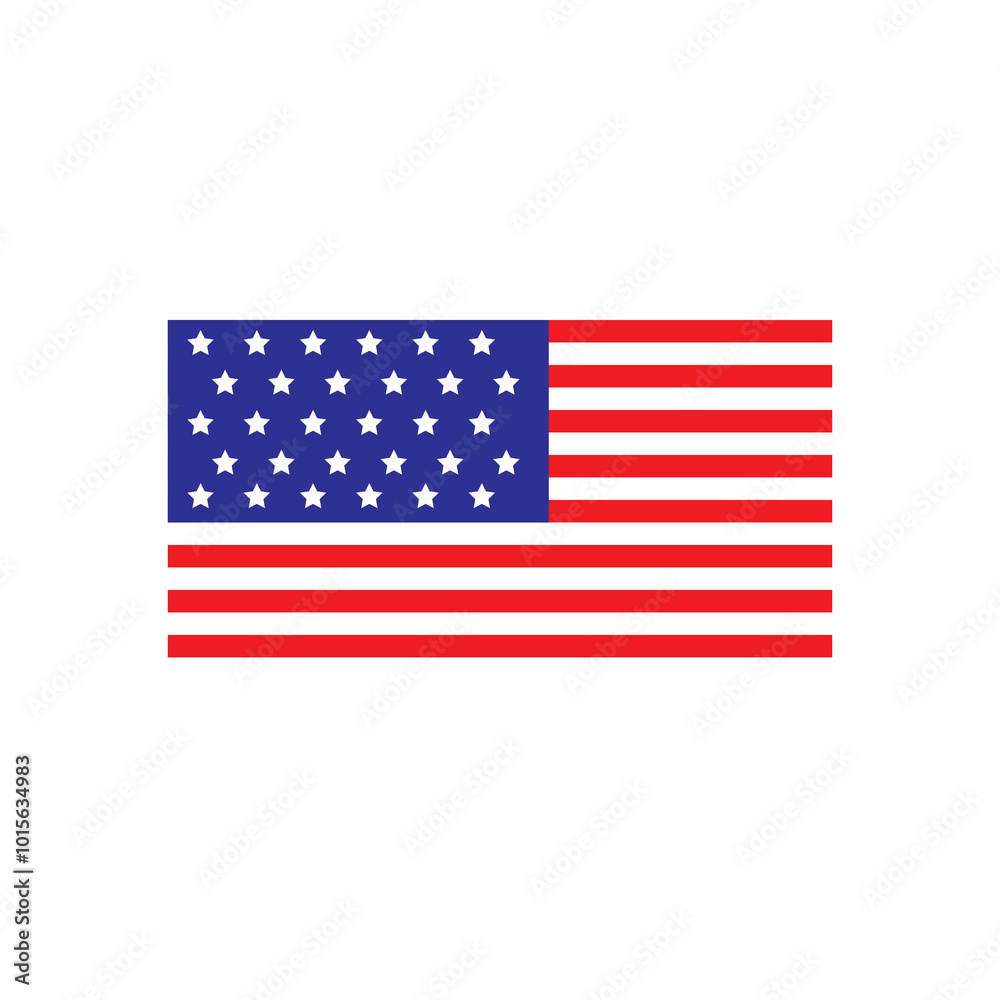 USA flag.vector flat trendy style illustration for web and app..eps USA flag.vector flat trendy style illustration for web and app..eps