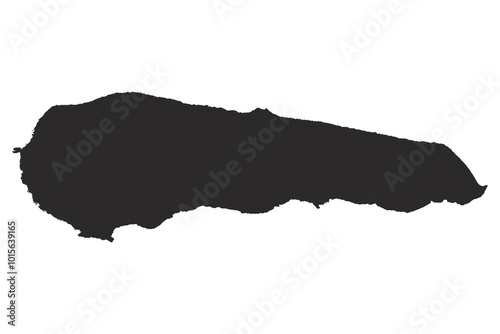 Black clay stain isolated on transparent background.