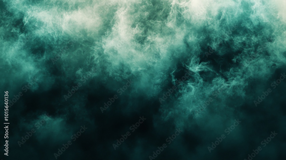 Abstract Green and White Smoke Texture Abstract Green and White Smoke Texture