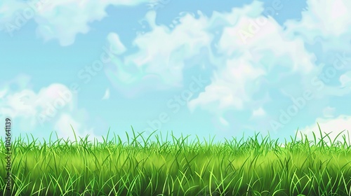 Grassland and Green Grass Background - a serene and natural visual. The grassland with lush green grass creates a peaceful and captivating scene