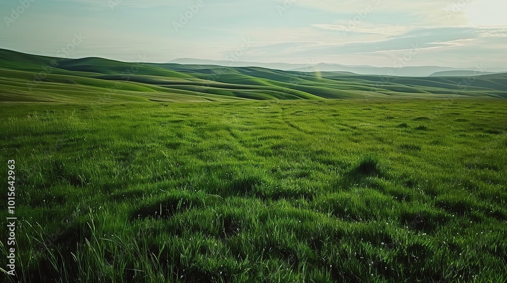 Grassland and Green Grass Background - a serene and natural visual. The grassland with lush green grass creates a peaceful and captivating scene Grassland and Green Grass Background - a serene and natural visual. The grassland with lush green grass creates a peaceful and captivating scene