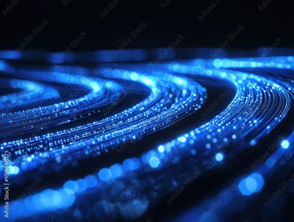 Abstract Blue Light Trails Abstract Blue Light Trails