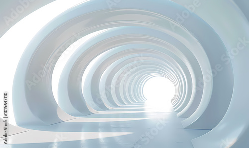 Fototapeta Naklejka Na Ścianę i Meble -  abstract 3d tunnel