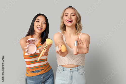 Beautiful young women with ...