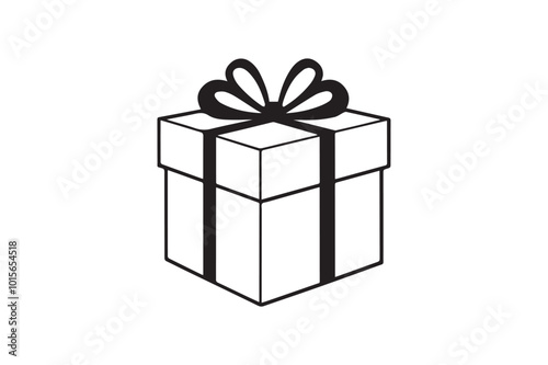 gift of joy  Silhouette Vector illustration