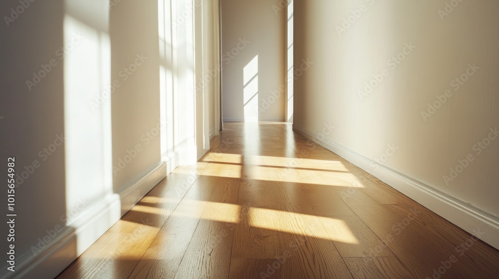 Obraz premium Sunlight Streaming Through a Hallway