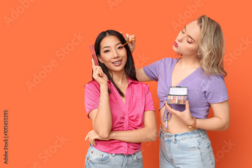 Beautiful young women apply...