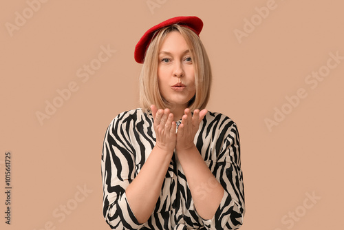 Beautiful young woman with ...