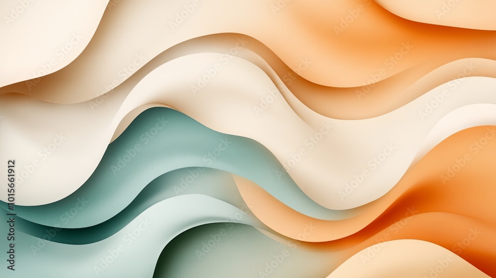 Abstract wavy patterns in soft pastel colors Abstract wavy patterns in soft pastel colors