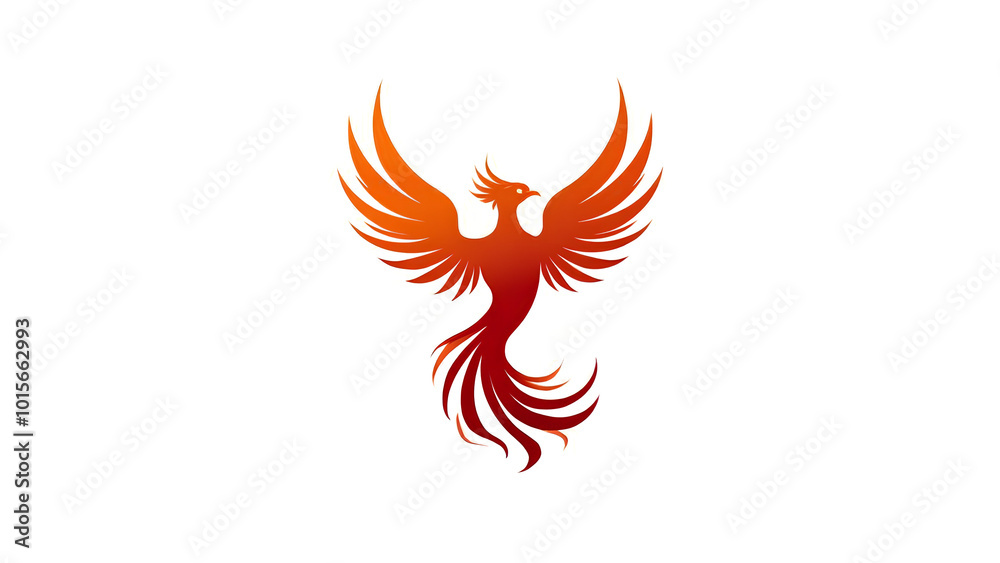 Abstract Phoenix Logo only lines Abstract Phoenix Logo only lines