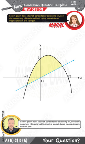 mathematics, mathematical concepts, High school, middle school, exam question template, numerical lessons, verbal lessons, Next generation problems, dad, girl, for teachers, editable