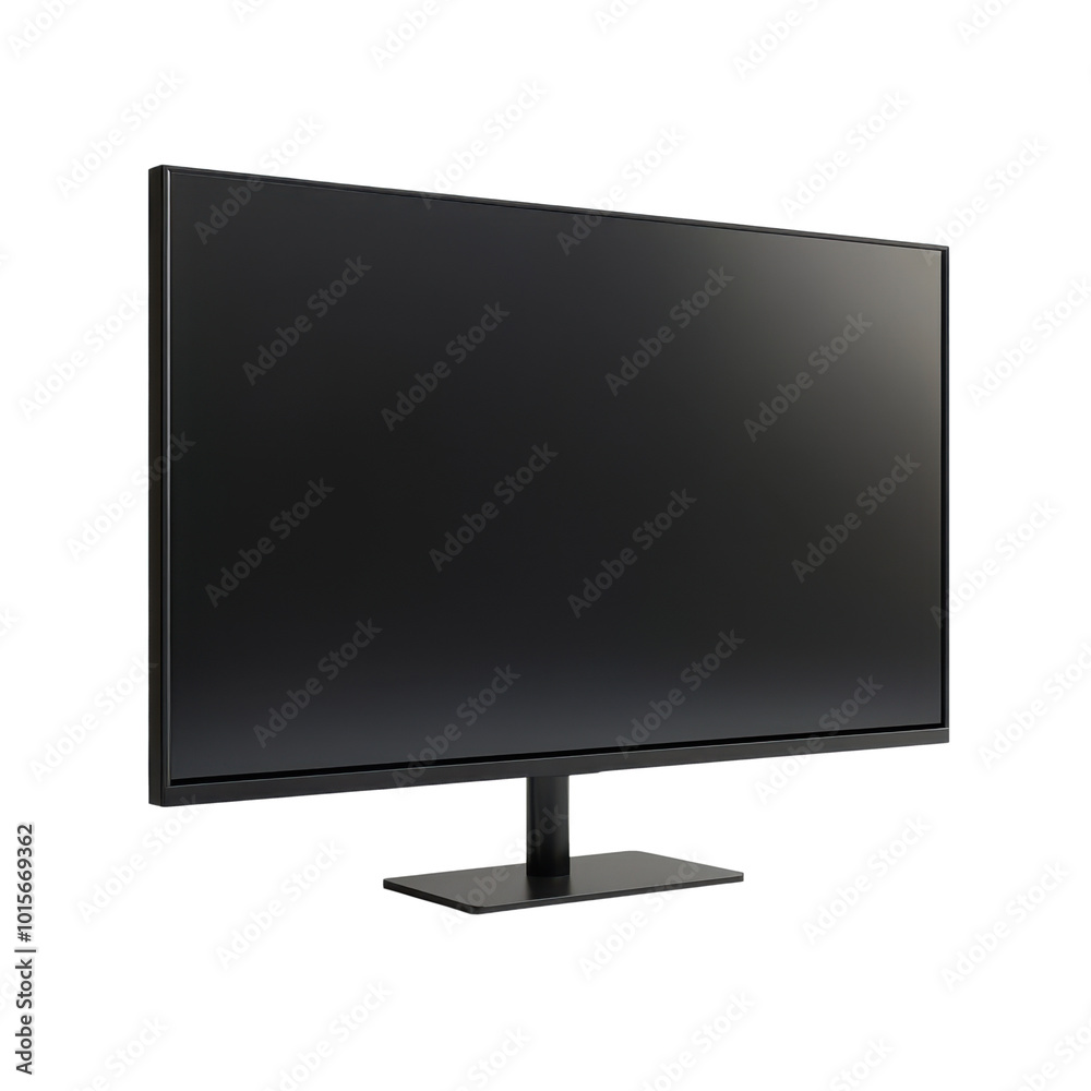 Realistic LCD monitor isolated on a transparent background. Vector illustration. Realistic LCD monitor isolated on a transparent background. Vector illustration.
